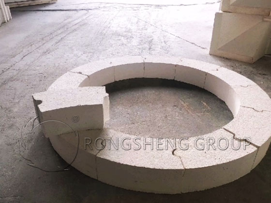Lining of Arc Shaped Buckle Refractory Brick