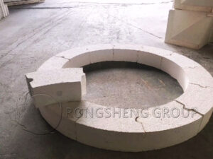 Lining of Arc Shaped Buckle Refractory Brick
